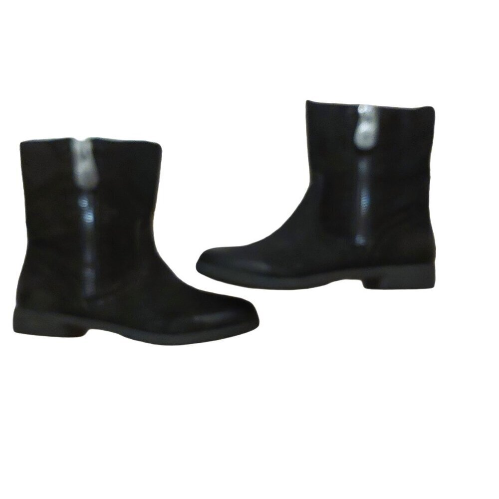 BCBGeneration Black Goat Suede Leather Moto Boots $185 - Picture 5 of 8